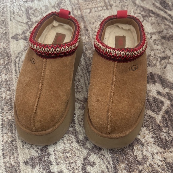 UGG TAZZ Brown Suede Slip-On Shoes - Picture 2 of 4